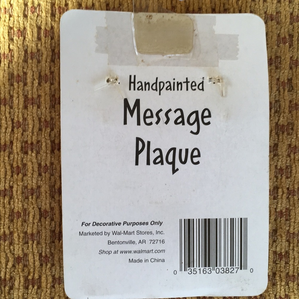 Message plaque - Picture 2 of 2